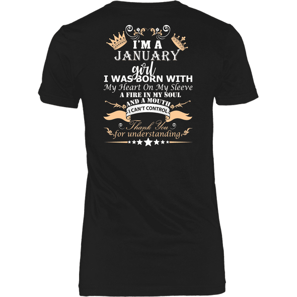 Save $10 Today (Offer Ends Soon) - January Born Girl Back Printed***Limited Edition*** Shirts
