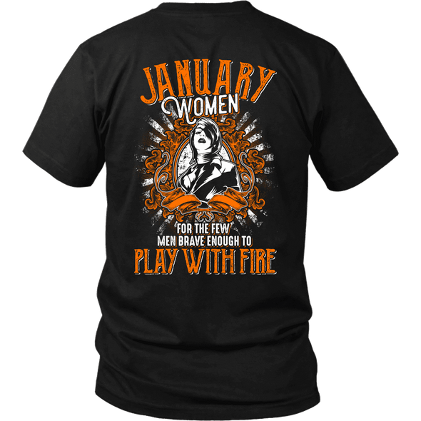 Limited Edition January Women Play With Fire Back Print Shirt