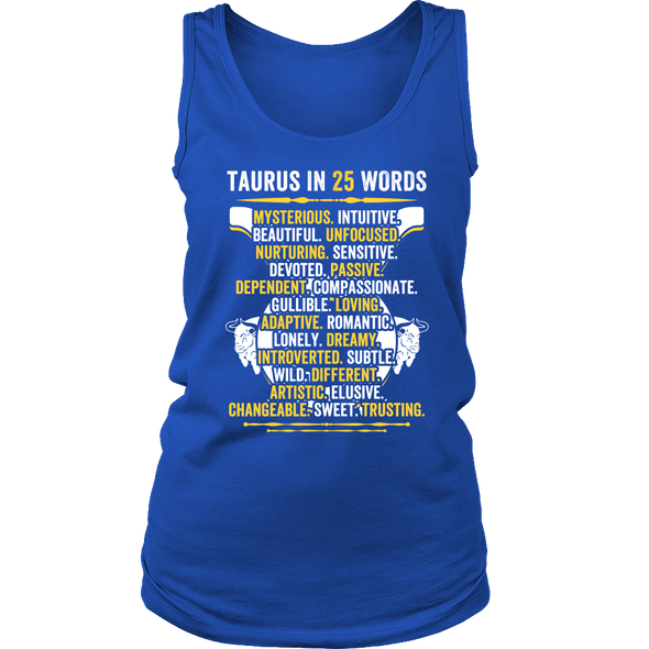 Describe Taurus In 25 Words Shirt, Taurus Shirt, Hoodie & Tank