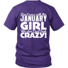 Limited Edition ***January Crazy Girl*** Shirts & Hoodies