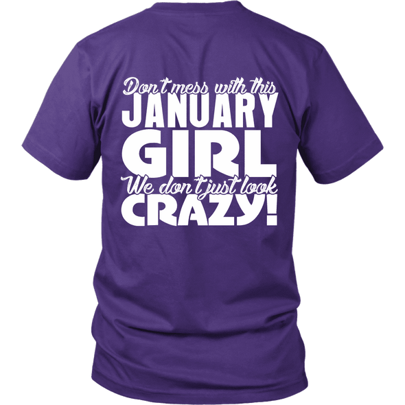 Limited Edition ***January Crazy Girl*** Shirts & Hoodies