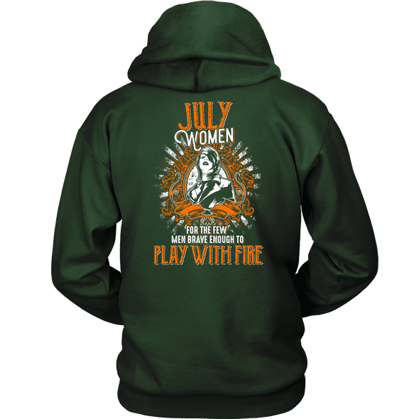 Limited Edition July Women Play With Fire Back Print Shirt