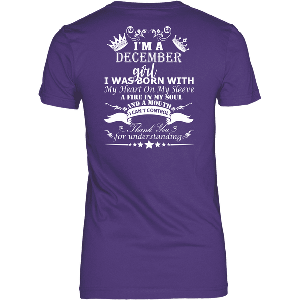 December Born Girl White Printed***Limited Edition*** Shirts