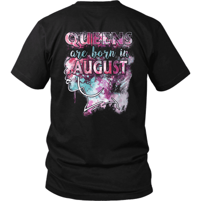 **Limited Edition** August Born Queen Back Print Shirt