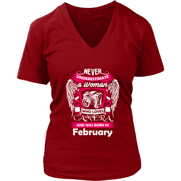 February Women Who Loves Camera Shirts, Hoodie & Tank