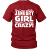Limited Edition ***January Crazy Girl*** Shirts & Hoodies