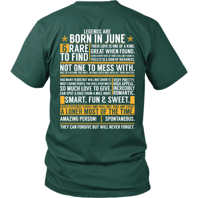 6 Rare Things To Find - Born In June Shirts