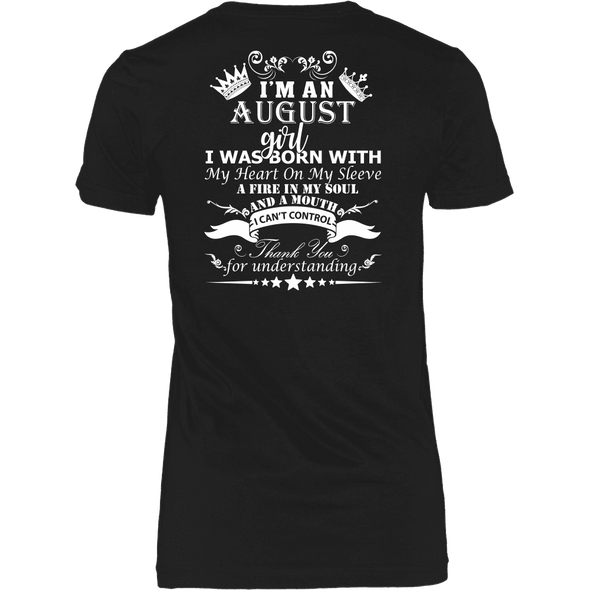 August Born Girl White Printed Shirts