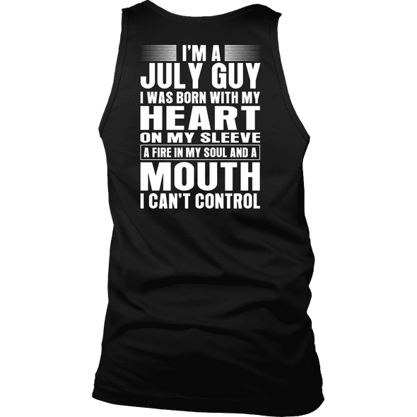 Limited Edition ** July Guy Heart On Sleeve Back Print*** Shirts & Hoodies