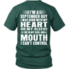 Limited Edition ***September Guy Heart On Sleeve Back Print*** Shirts