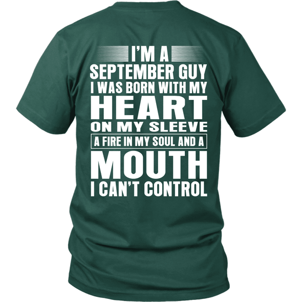 Limited Edition ***September Guy Heart On Sleeve Back Print*** Shirts