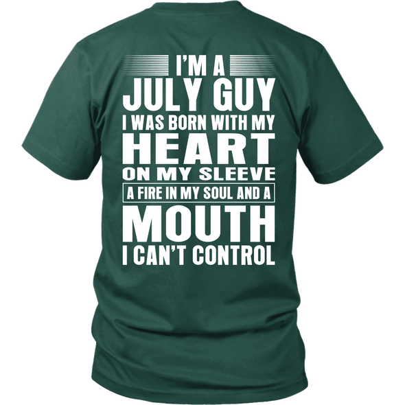 Limited Edition ** July Guy Heart On Sleeve Back Print*** Shirts & Hoodies