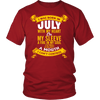 * Limited Edition Born In July With My Heart Front Print Shirt *