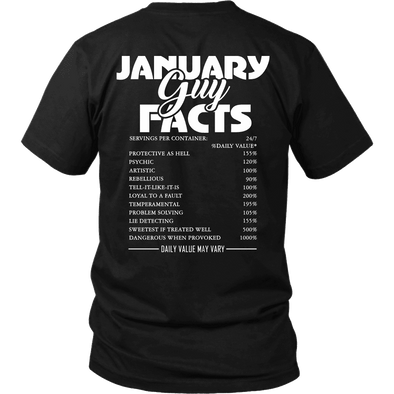 Limited Edition ***January  Guy Facts*** Shirts & Hoodies