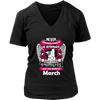 March Women Who Loves Pitbull Shirt, Hoodie & Tank