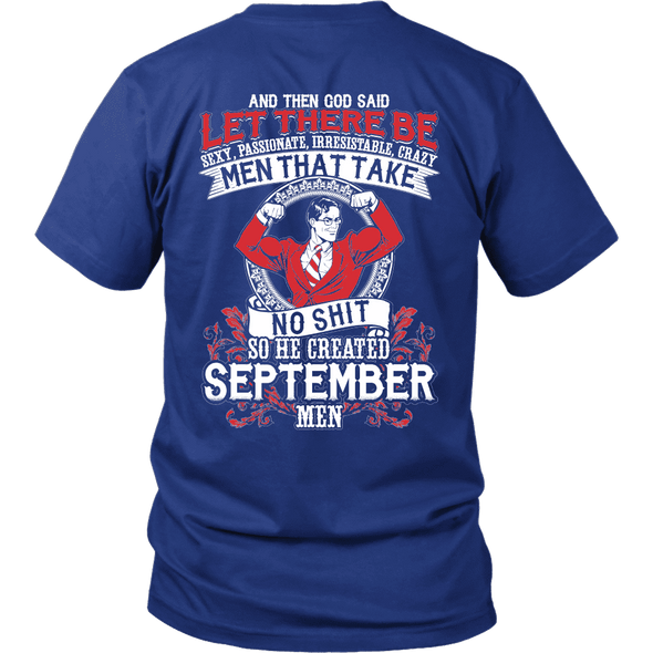 Limited Edition **God Created September Men** Shirts & Hoodies