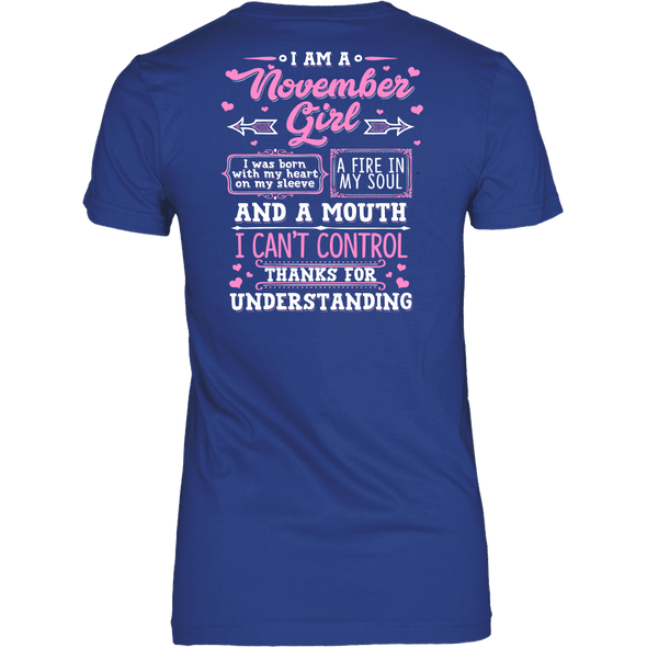 Limited Edition **November Girl With Heart On Sleeve*** Shirts & Hoodies