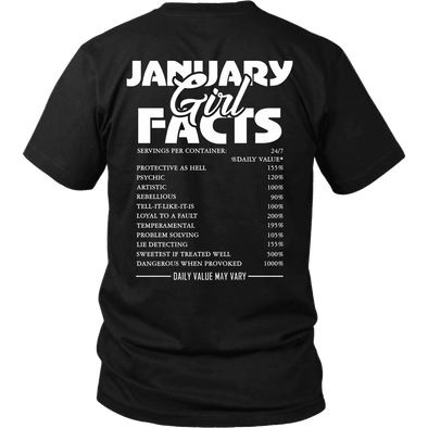 Limited Edition ***January Girl Facts*** Shirts & Hoodies
