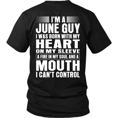 Limited Edition **June Guy Heart On Sleeve Back Print*** Shirts & Hoodies