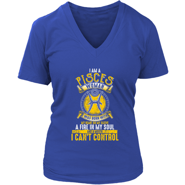 I Am A Pisces Woman Shirt Yellow Print, Hoodie & Tank