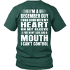 Limited Edition **December Guy Heart On Sleeve Back Print*** Shirts & Hoodies