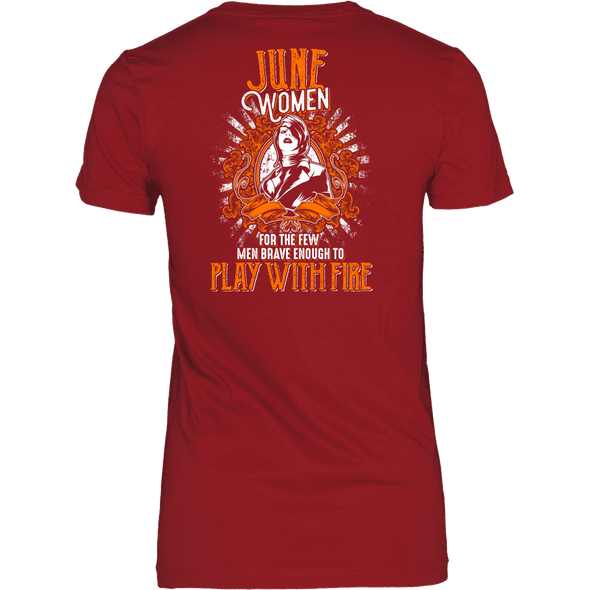 Limited Edition June Women Play With Fire Back Print Shirt