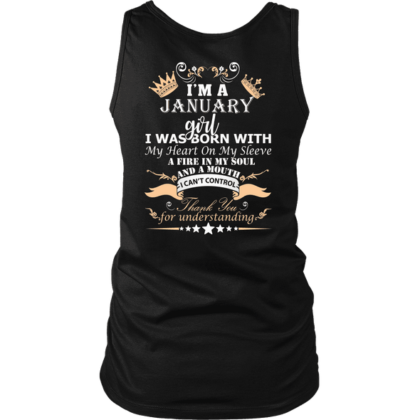 Save $10 Today (Offer Ends Soon) - January Born Girl Back Printed***Limited Edition*** Shirts