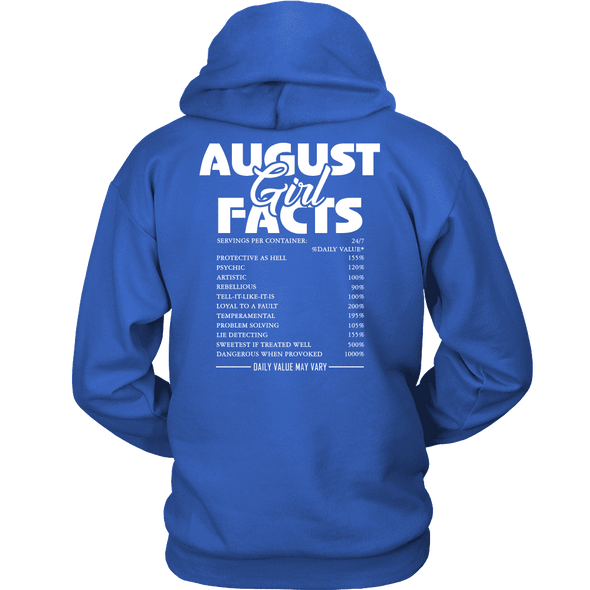 Limited Edition ***August Girl Facts*** Hoodies