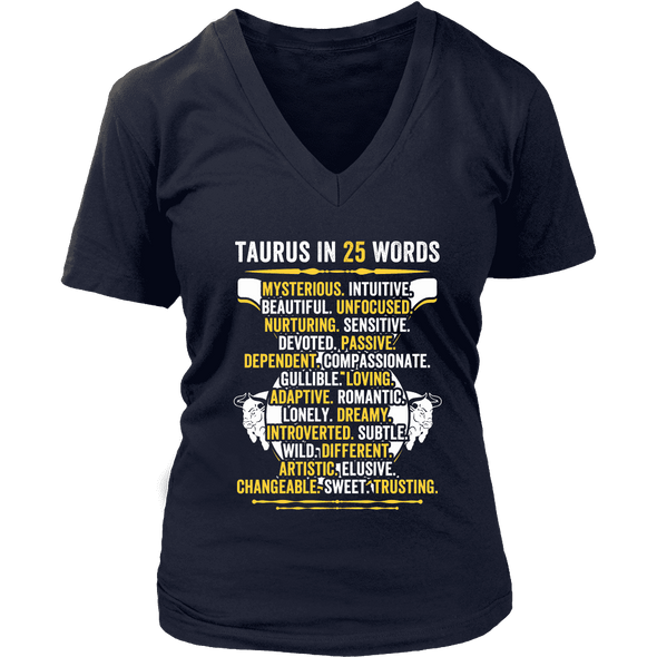 Describe Taurus In 25 Words Shirt, Taurus Shirt, Hoodie & Tank