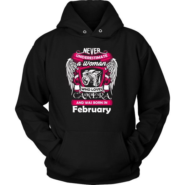 February Women Who Loves Camera Shirts, Hoodie & Tank