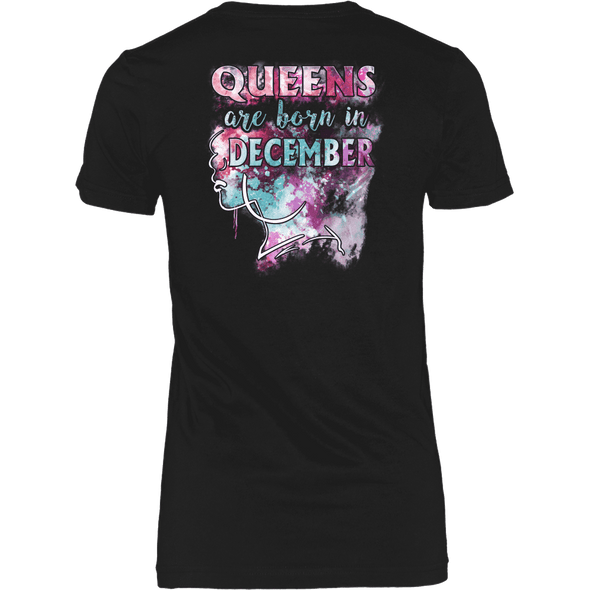 **Limited Edition** December Born Queens Back Print Shirt