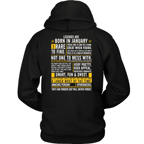 Legends Are Born In January ***Limited Edition Shirt***