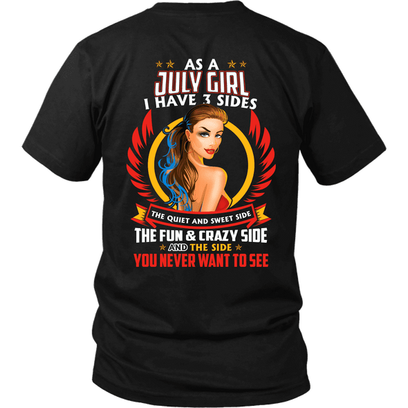 Limited Edition ***July Girl 3 - Sides*** Shirts & Hoodies
