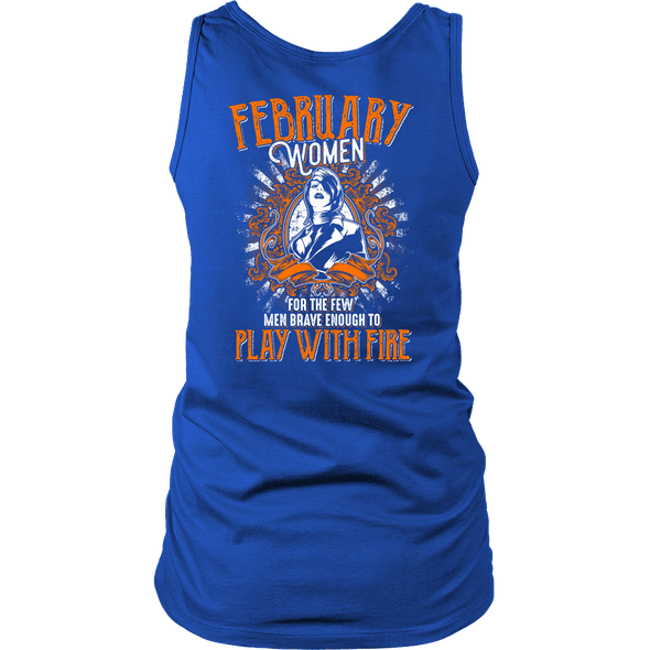 Limited Edition February Women Play With Fire Back Print Shirt