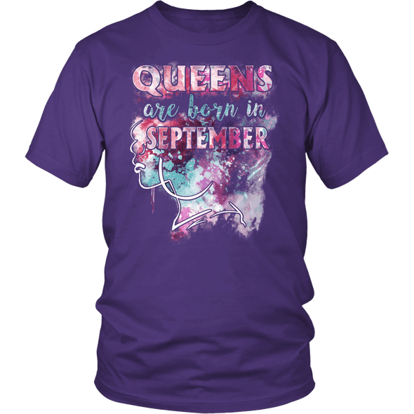 **Limited Edition** September Born Queen Front Print Shirt