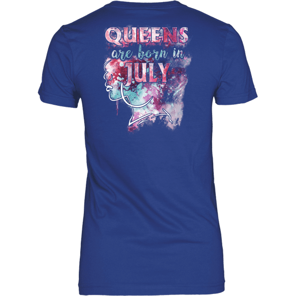 **Limited Edition** July Born Queen Back Print Shirt