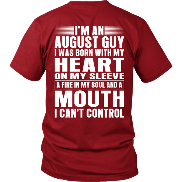 Limited Edition ***August Guy Heart On Sleeve Back Print*** Shirts & Hoodies