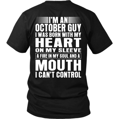 Limited Edition **October Guy Heart On Sleeve Back Print*** Shirts & Hoodies