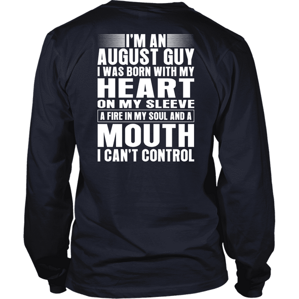 Limited Edition ***August Guy Heart On Sleeve Back Print*** Shirts & Hoodies