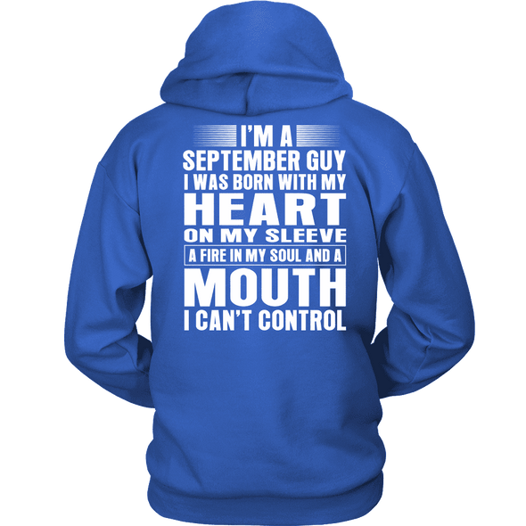 Limited Edition ***September Guy Heart On Sleeve Back Print*** Shirts
