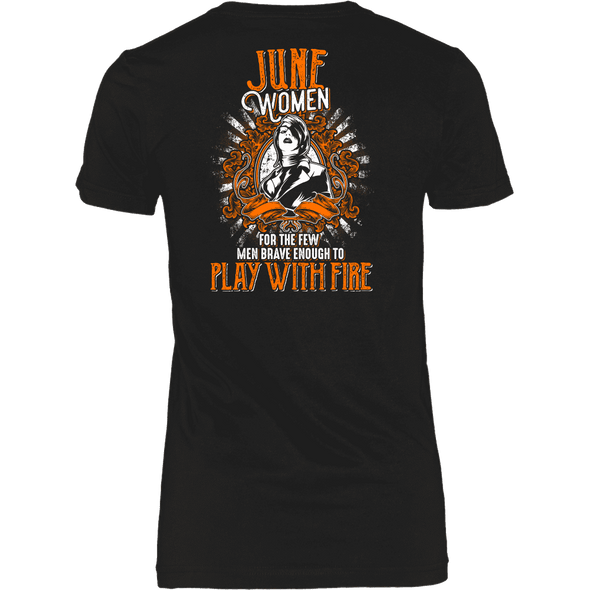 Limited Edition June Women Play With Fire Back Print Shirt