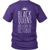 Limited Edition ***Black Queen Born In October*** Shirts & Hoodies