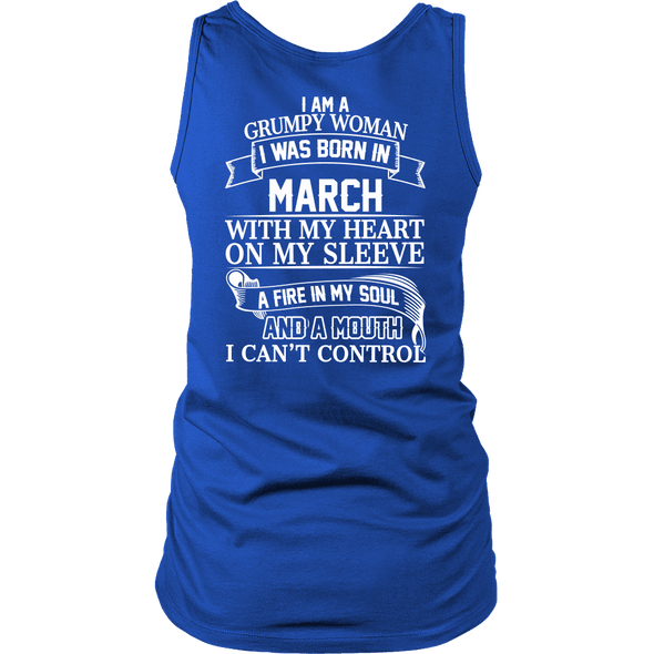 Limited Edition March  Grumpy Women White Back Print