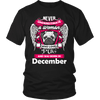 December Women Who Loves Pug Shirt