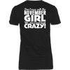 Limited Edition **Crazy November Girl** Shirts & Hoodies