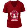 September Women Who Loves Pitbull Shirt, Hoodie & Tank