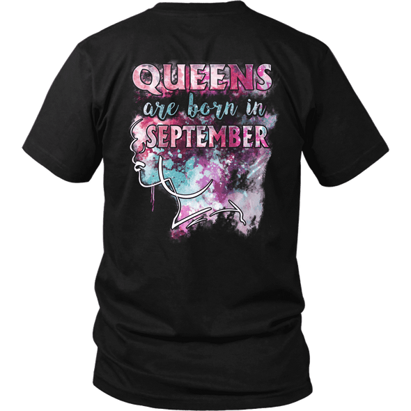 **Limited Edition** September Born Queen Back Print Shirt