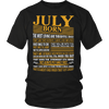 ***LIMITED EDITION****BORN IN JULY SHIRTS - NOT AVAILABLE IN STORES