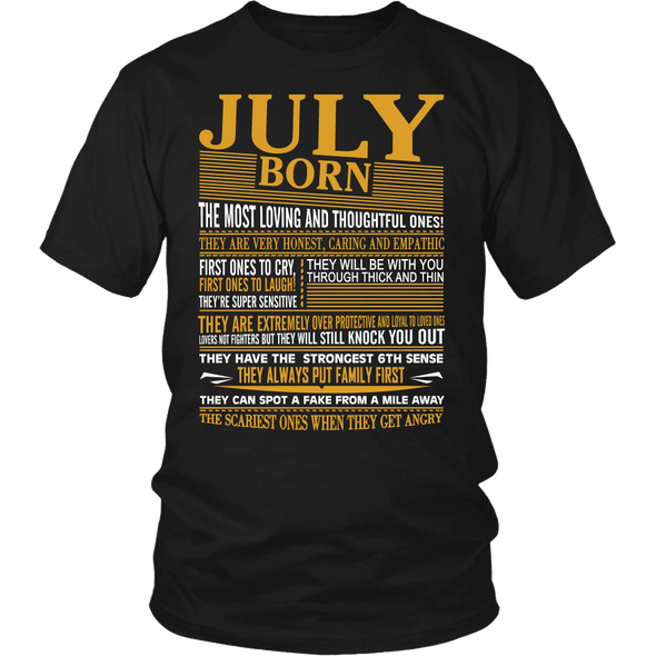 ***LIMITED EDITION****BORN IN JULY SHIRTS - NOT AVAILABLE IN STORES