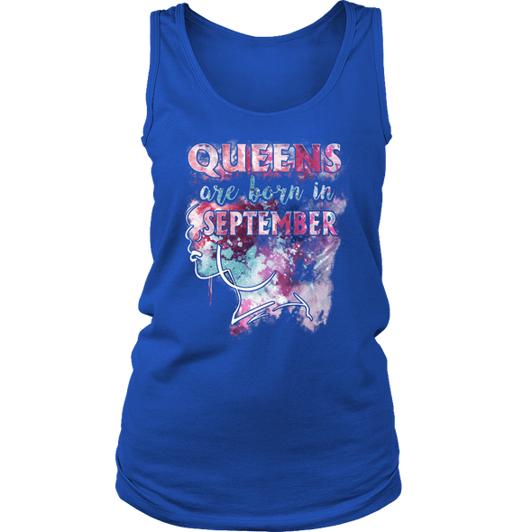 **Limited Edition** September Born Queen Front Print Shirt